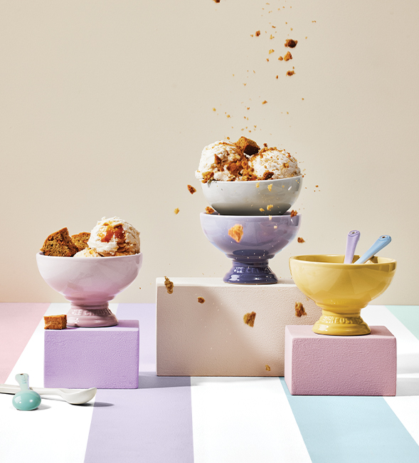 No-churn Salted Caramel Ice Cream and Blondies